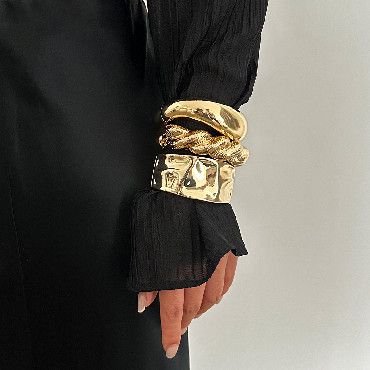 خمر الذهب اللون الهيب هوب المع - مراجعة Women'S Emo Accessories وسعره